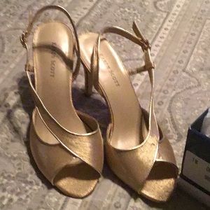 Gold Evening Shoes
